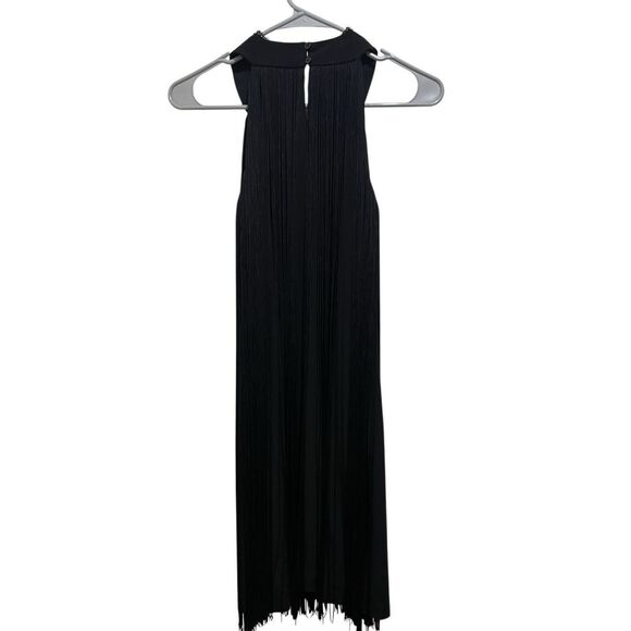 Muse by Boston Proper Dress Fringe Cocktail Flapper Lined 4 - Picture 4 of 4